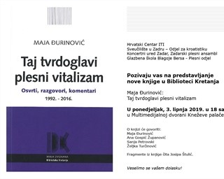 Predstavljanje knjige „Taj tvrdoglavi plesni vitalizam“