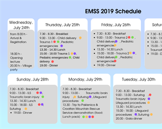 Ljetna škola hitne medicine u suradnji s Europskom studentskom asocijacijom Zagreb (EMSA)