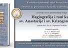Poziv na predstavljanje knjige „Hagiografija i rani kult sv. Anastazije i sv. Krizogona u Zadru“
