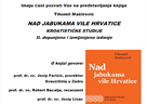Predstavljanje knjige prof. dr. sc Tihomila Maštrovića "Nad jabukama vile Hrvatice"