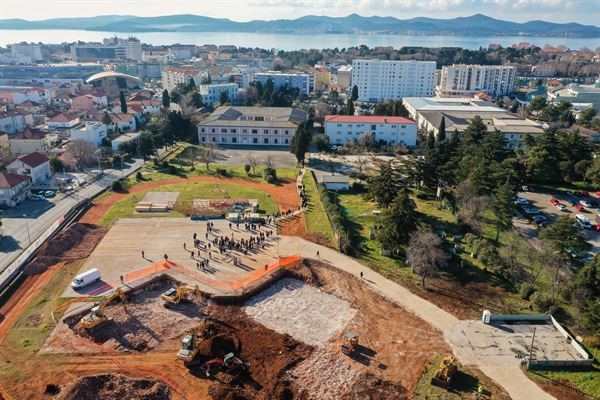 The foundation stone was laid for the construction of a new Student restaurant and student pavilions