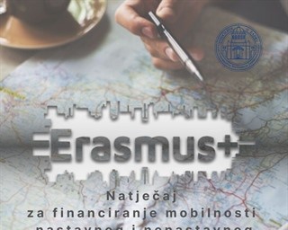 Objavljen Natječaj za financiranje mobilnosti osoblja u sklopu Programa Erasmus+ KA103 (Projekt za 2020. godinu)