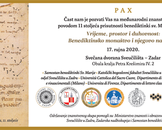 Međunarodni znanstveni skup „Vrijeme, prostor i duhovnost: Benediktinsko monaštvo i njegovo nasljeđe"