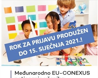 Poziv školama Zadarske županije za sudjelovanje u međunarodnom EU-CONEXUS natjecanju učenika osnovnih škola pod naslovom ,,Misli pametno, kreiraj zeleno“ ('Think smart, create green')