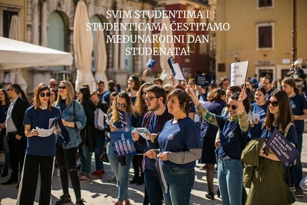 Čestitamo Međunarodni dan studenata!