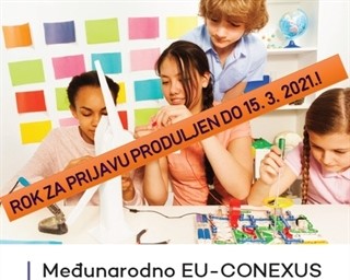 Poziv školama Zadarske županije za sudjelovanje u međunarodnom EU-CONEXUS natjecanju učenika osnovnih škola pod naslovom ,,Misli pametno, kreiraj zeleno“ ('Think smart, create green')