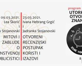 Online predavanja na temu otvorene znanosti i znanstvene komunikacije