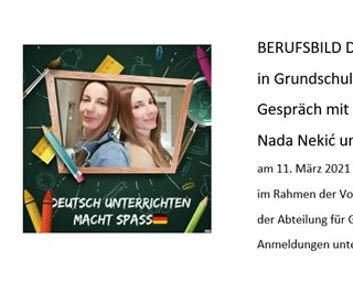 Predstavljanje profila poslova za studente germanistike, 5. dio