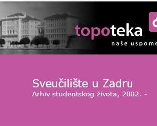 Topoteka - Arhiv studentskog života Sveučilišta u Zadru