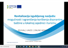 Webinar o revitalizaciji izgubljenog nasljeđa