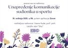 Radionica „Unapređenje komunikacije sudionika u sportu“