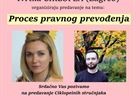 Poziv na predavanje  "Proces pravnog prevođenja"