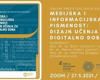 Poziv na promociju i razgovor o knjizi "Medijska i informacijska pismenost: dizajn učenja za digitalno doba"