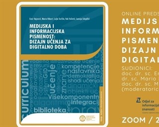 Poziv na promociju i razgovor o knjizi "Medijska i informacijska pismenost: dizajn učenja za digitalno doba"
