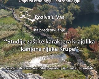 Predstavljanje "Studije zaštite karaktera krajolika kanjona rijeke Krupe"