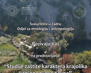 Predstavljanje "Studije zaštite karaktera krajolika kanjona rijeke Krupe"