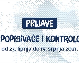 Objavljen je Javni poziv za prijave za posao popisivača i kontrolora u drugoj fazi provedbe Popisa stanovništva