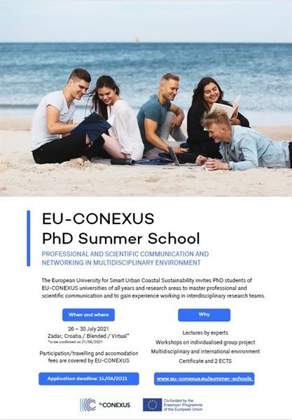EU-CONEXUS PhD Summer School - Doborodošli u Zadar!