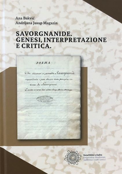 Objavljena knjiga “Savorgnanide. Genesi, interpretazione e critica” autorica Ane Bukvić i Andrijane Jusup Magazin