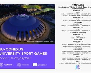 EU-CONEXUS UNIVERSITY SPORT GAMES ZADAR 2021