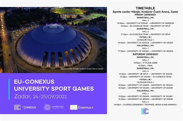 EU-CONEXUS UNIVERSITY SPORT GAMES ZADAR 2021