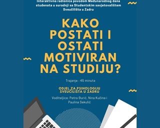 Poziv na radionicu u povodu Međunarodnog dana studenata