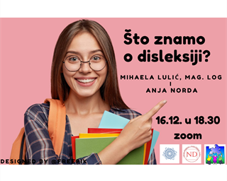 Online radionica "Što znamo o disleksiji?"