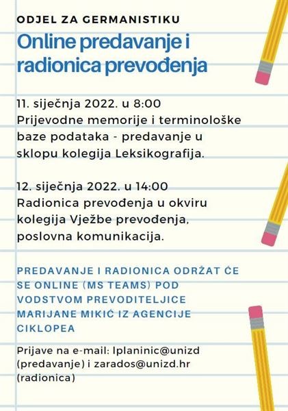 Predavanje i radionica za studente prevoditeljskog smjera - Ciklopea
