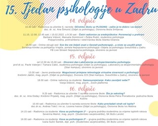 15. Tjedan psihologije