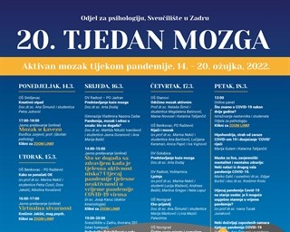 20. TJEDAN MOZGA