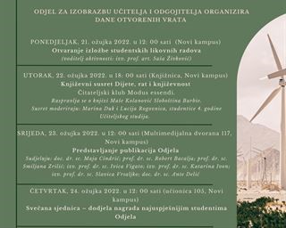 Dani otvorenih vrata na Odjelu za izobrazbu učitelja i odgojitelja
