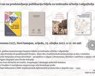 Predstavljanje publikacija Odjela za izobrazbu učitelja i odgojitelja