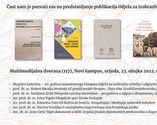 Predstavljanje publikacija Odjela za izobrazbu učitelja i odgojitelja