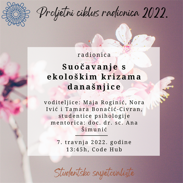 Radionica „Suočavanje s ekološkim krizama današnjice“