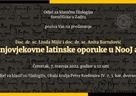 Poziv na predavanje „Srednjovjekovne latinske oporuke u NooJ alatu"
