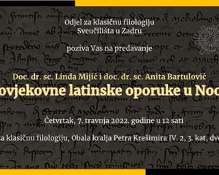Poziv na predavanje „Srednjovjekovne latinske oporuke u NooJ alatu"