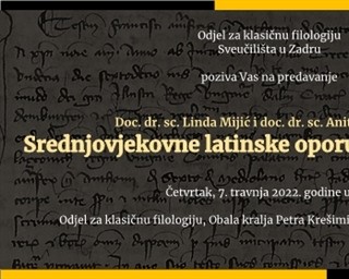 Poziv na predavanje „Srednjovjekovne latinske oporuke u NooJ alatu"