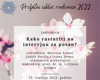 Radionica Studentskog savjetovališta „Kako rasturiti na intervjuu za posao?“