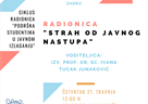Poziv na radionicu „Strah od javnog nastupa“