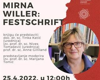Predstavljanje knjige “Mirna Willer: Festschrift”