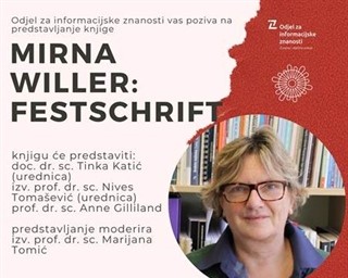 Predstavljanje knjige “Mirna Willer: Festschrift”