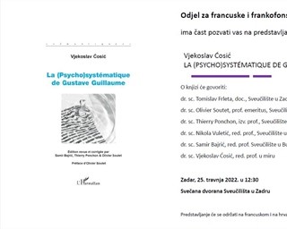 Poziv na predstavljanje knjige “La (psycho)systematique de Gustave Guillaume“