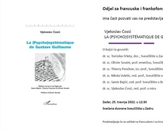 Poziv na predstavljanje knjige “La (psycho)systematique de Gustave Guillaume“