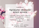 Radionica o najboljim uvjetima za rad i učenje