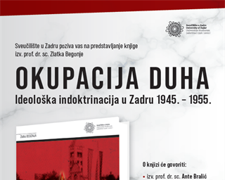 Predstavljanje knjige „Okupacija duha: Ideološka indoktrinacija u Zadru 1945. – 1955.“