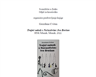 Poziv na predstavljanje knjige “Trajni sukob s Nečastivim: Ivo Brešan”