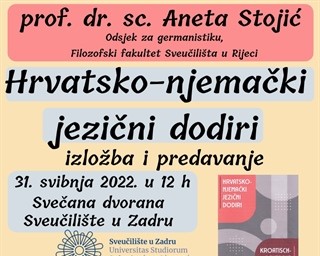 Izožba "Hrvatsko-njemački jezični dodiri"