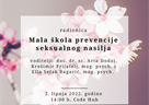 Radionica Studentskog savjetovališta „Mala škola prevencije seksualnog nasilja“