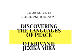 Sociopsychodrama Training DISCOVERING THE LANGUAGES OF PEACE