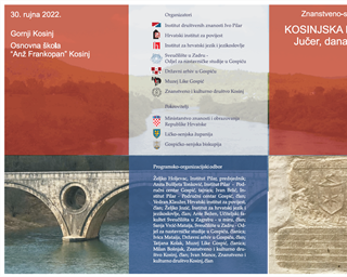 Znanstveno-stručni skup “Kosinjska dolina - jučer, danas i sutra”